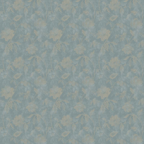 GoodHome Vinyl Wallpaper on Fleece Coral, green/blue