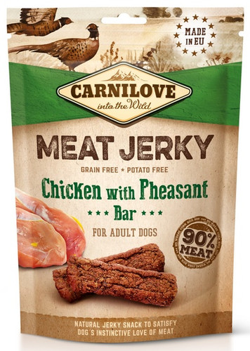 Carnilove Dog Snacks Meat Jerky Chicken with Pheasant Bar 100g