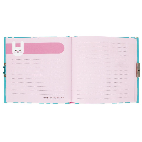 Diary with Padlock Bunny