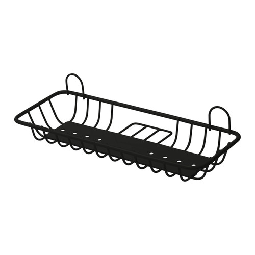 GoodHome Shower Basket Koros, black