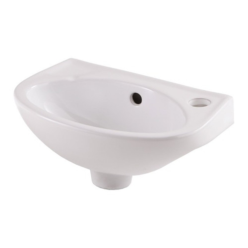 Ceramic Wall-Mounted Basin GoodHome Bori 35x23cm, white