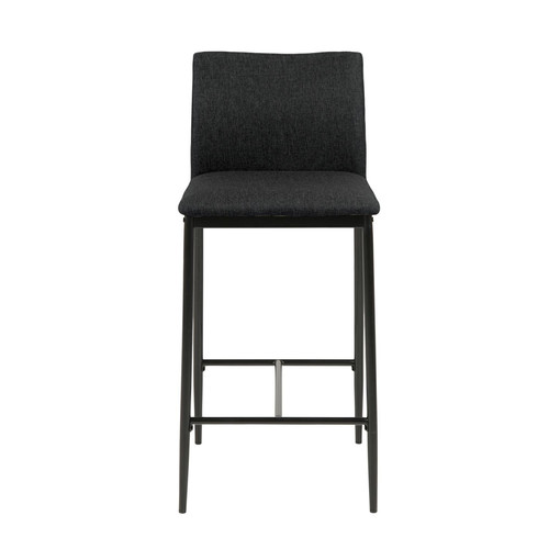 Bar Stool Demina, low, grey