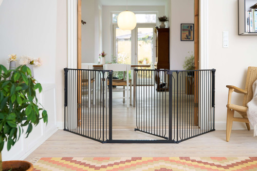 Baby Dan Carl Wide X outdoor safety gate, black