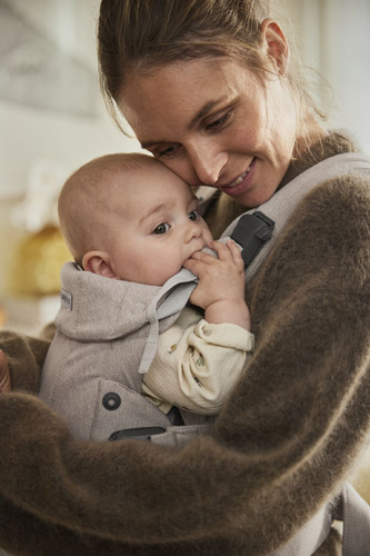 BABYBJORN Baby Carrier Harmony, Woven, Light Beige mélange, 0-3y