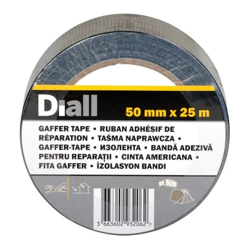 Diall Gaffer Tape 50 mm x 25 m, black