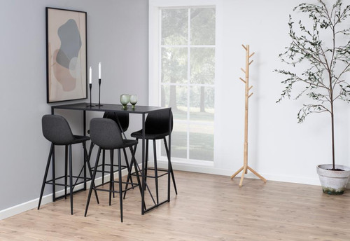 Bar Stool Wilma, dark grey/black