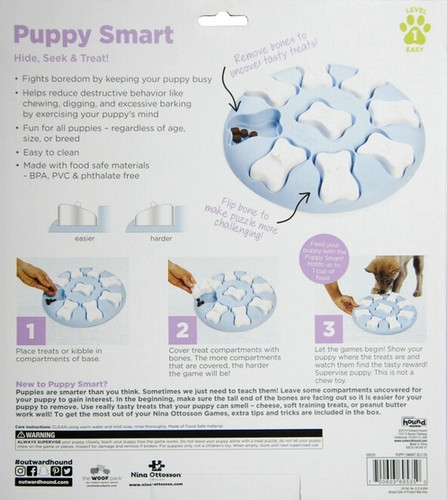 Nina Ottosson Puppy Smart Blue Educational Game for Dogs