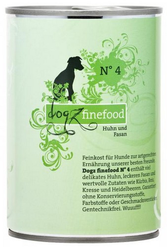 Dogz Finefood N.04 Chicken & Pheasant Wet Dog Food 400g