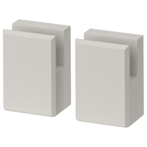 LERHYTTAN Leg for decorative plinth, light grey, 8 cm