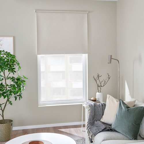 FÖNSTERBLAD Block-out roller blind, beige, 60x155 cm
