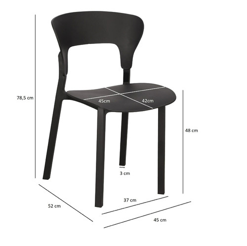 Dining Chair Kabru, black