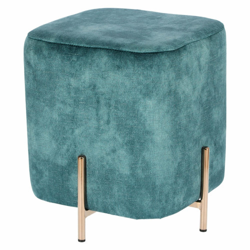 Pouffe Izbit Velvet, blue