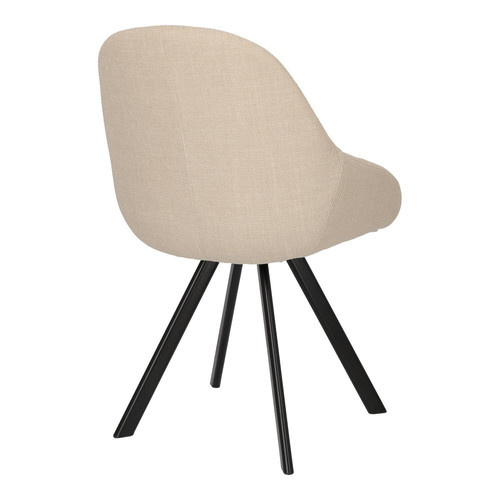 Chair Nels, beige/black legs