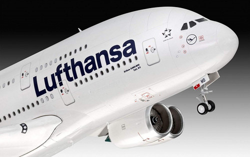 Revell Plastic Model Airbus A380-800 Lufthansa New Livery, 1:144, 14+