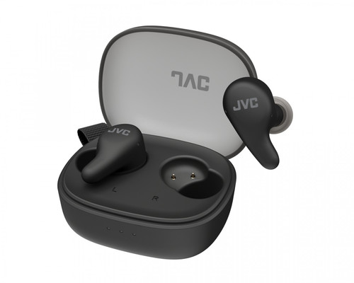JVC Gumy Noise Cancelling True Wireless Earbuds HA-A23TB, black