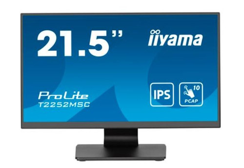 IIyama 21.5" Touch Screen Monitor T2252MSC-B2 IPS HDMI DP 2x1W