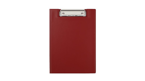 Clipboard Folder A5, PVC, dark red
