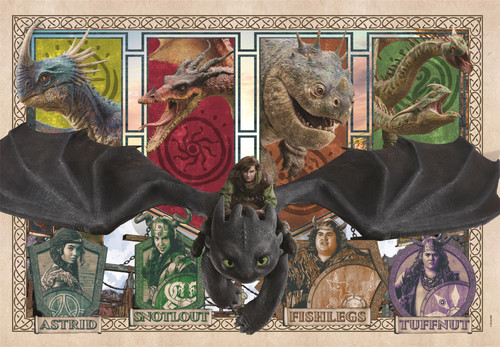 Clementoni Children's Puzzle How To Train Your Dragon 300pcs 9+