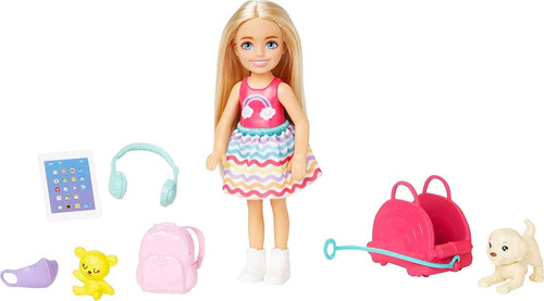 Barbie Chelsea Doll And Accessories, Small Doll Travel Set HJY17 3+