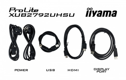 IIYAMA 27" Monitor XUB2792UHSU-B6 4K IPS DP HDMI USB-C