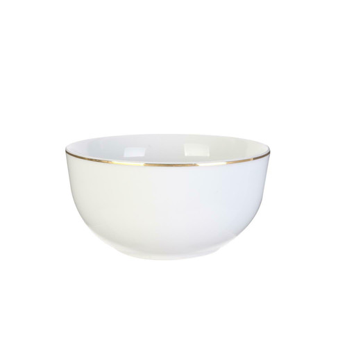 Bowl Pearl Gold 500ml, white