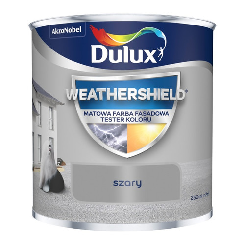 Dulux Colour Tester Weathershield Exterior Paint 250ml grey