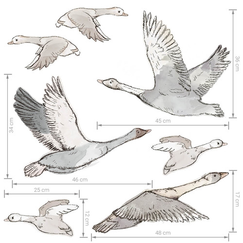 Wall Sticker Set - Geese