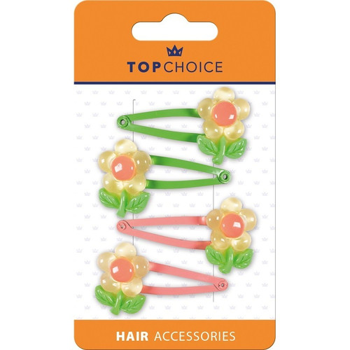 Top Choice Hair Snap Clips 4pcs