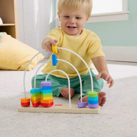 Fisher-Price Wooden Beads Shapes to Slide JFG15 12m+