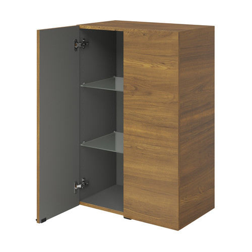 GoodHome Bathroom Cabinet Imandra 60 x 90 x 36 cm, walnut