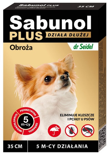 Sabunol Plus Anti-flea & Anti-tick Collar for Dogs 35cm
