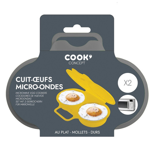 Silicone Microwave Egg Poacher, grey