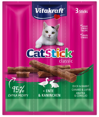 Vitakraft Cat Stick Classic Duck & Rabbit 18g [18200]