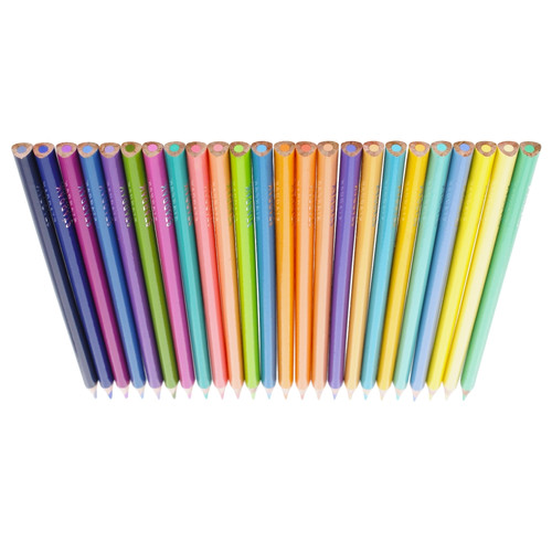 Starpak Pastel Triangular Colour Pencils 24 Colours