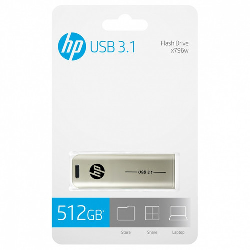 HP Pen Drive USB Flash Drive 512GB USB 3.1 HPFD796L-512