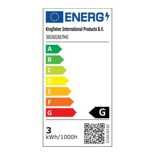 Diall LED Diall B35-TL E14 3W 250lm, transparent, warm white