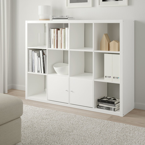 KALLAX Shelf unit, white, 112x147 cm