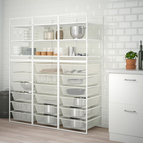 JONAXEL Frame/mesh baskets/shelving units, 148x51x173 cm