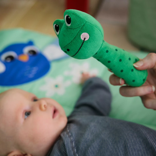 SANDBI Rattle, frog/green