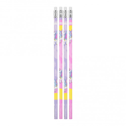 Starpak Pencil with Eraser HB Unicorn 4pcs
