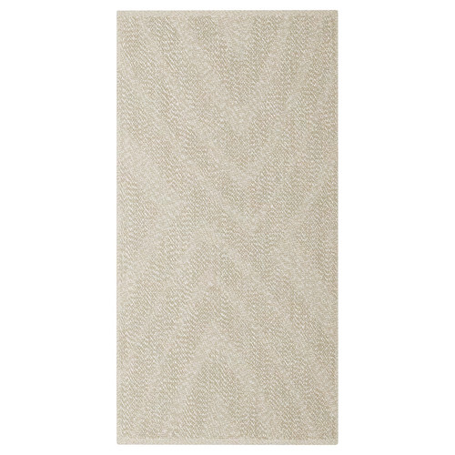 FULLMAKT Rug flatwoven, in/outdoor, beige/mélange, 80x150 cm