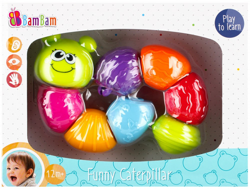 Bam Bam Funny Caterpillar Educational Toy 12m+