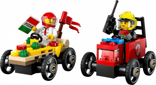 LEGO City Pizza vs. Fire Truck Race Car Pack 5+