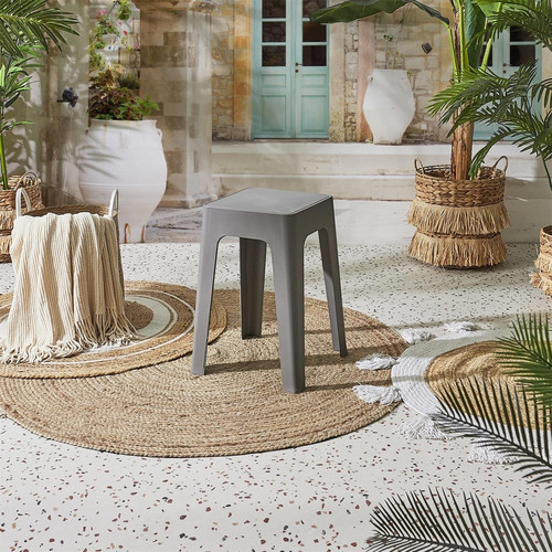 Stool Spectra, plastic, grey