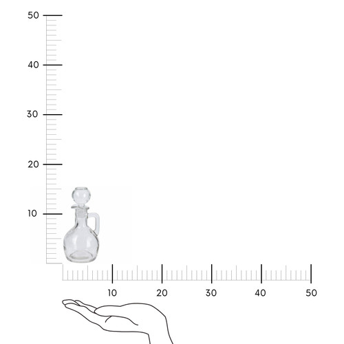 Glass Oil and Vinegar Bottle with Lid