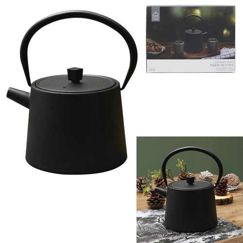 Cast Iron Teapot 900ml, black