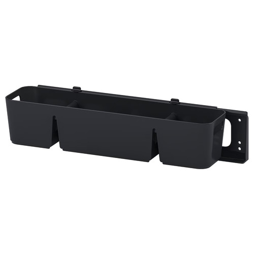 UPPDATERA Box with slider, anthracite, 50x15x12 cm