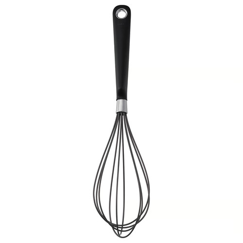 IKEA 365+ HJÄLTE Balloon whisk, stainless steel, black