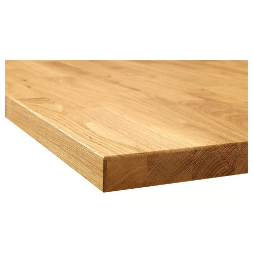 KARLBY Worktop, oak/veneer,  63.5x246 cm