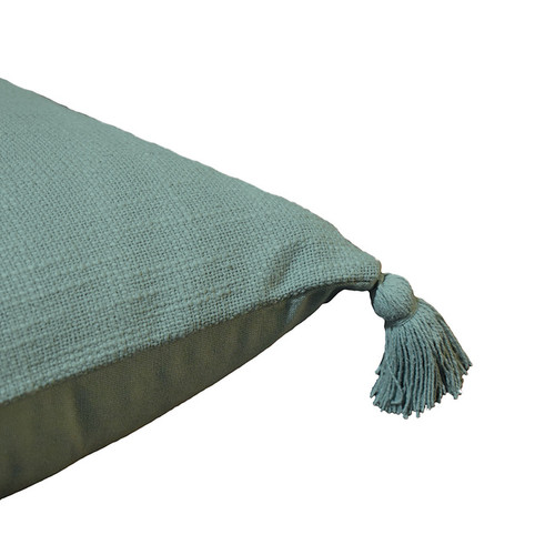 GoodHome Cushion Tassels 45 x 45 cm, light green